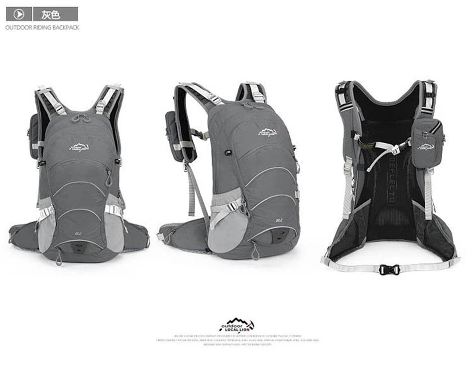 Flash Deal New LOCAL LION 20L Bicycle Backpack Mountain Bike Bag Waterproof Outdoor Water Shoulder Bags Road Bike Equipment Riding Knapsack 5