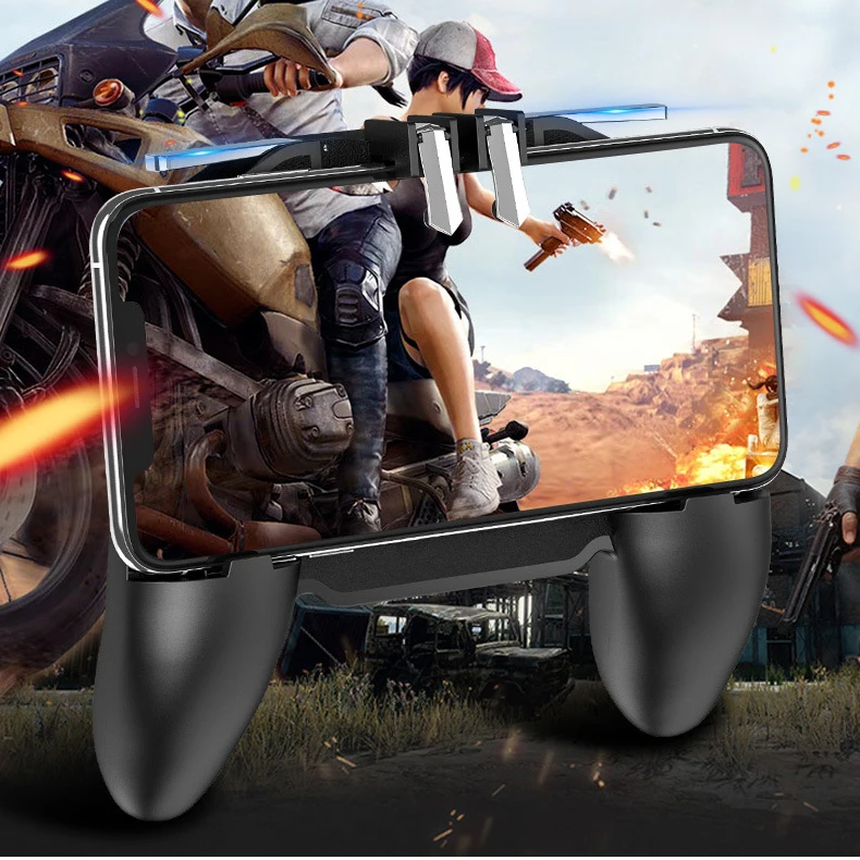 2019 Cooling Fan Gamepad dzhostik Joystick mobile controller for PUBG Shoot Games free fire with Power triggers for cell phone (17)