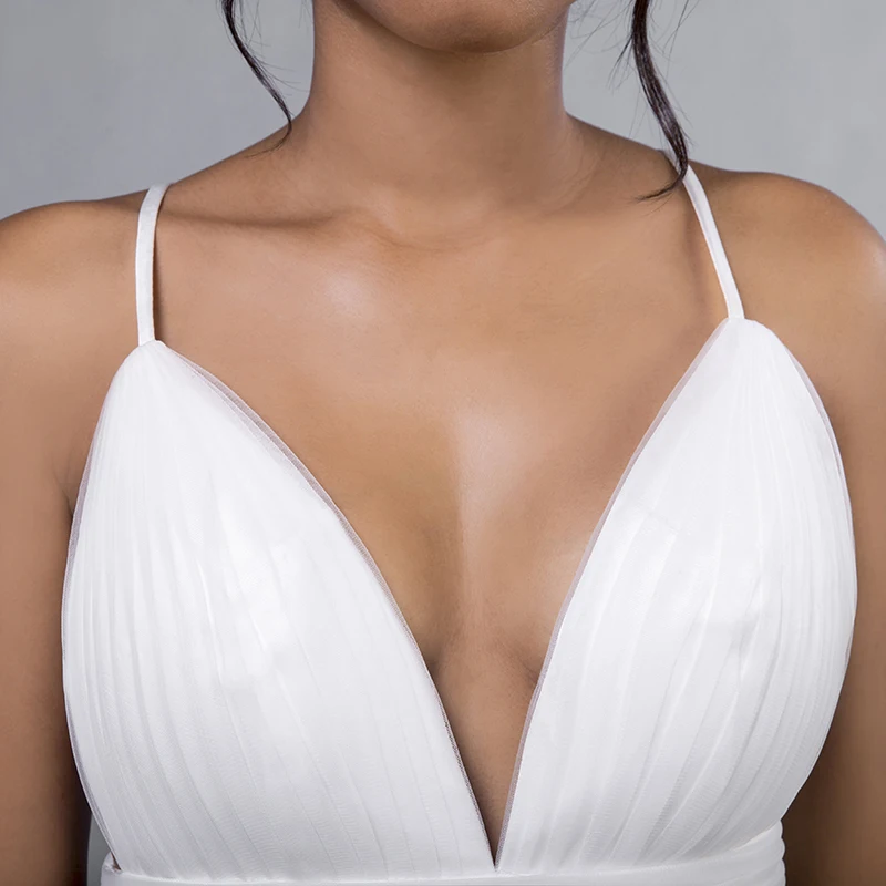 Lorie Backless wedding dress Aline customized made (5)