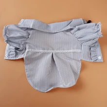 1 шт., Модные жилеты для щенков с бантиком, клетчатая полосатая футболка для домашних животных, хлопковые костюмы в клетку для кошек, летняя одежда для собак, куртка, пальто