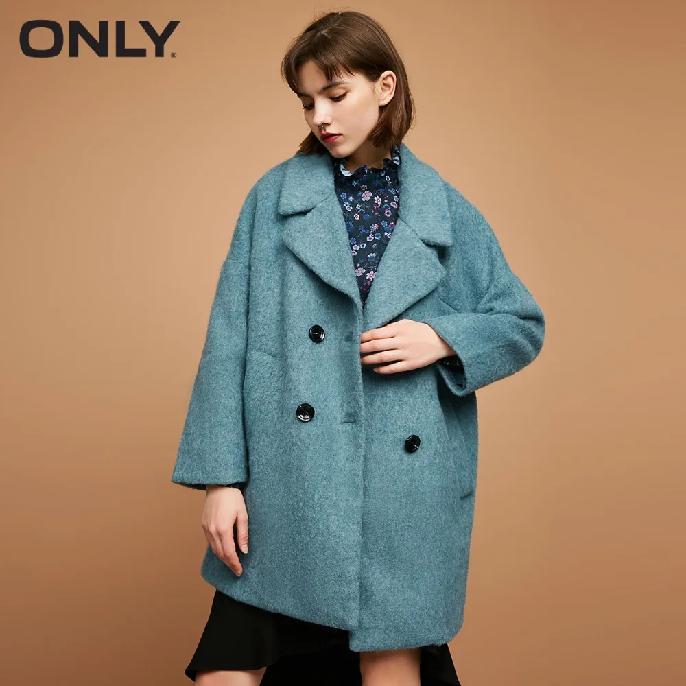 

ONLY Women's Winter Double-breasted woolen Coat |11734S505