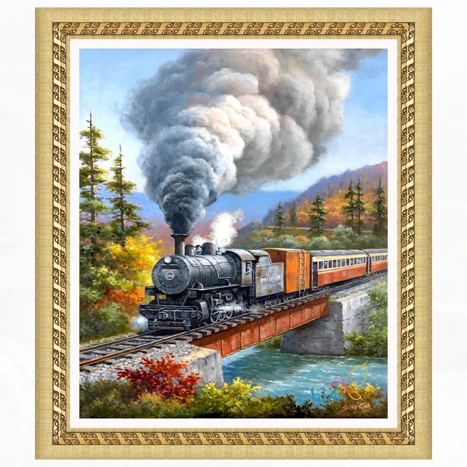 

Landscape Round diamond mosaic painting diamond embroidery cross stitch - 3d diy full rhinestones icons set 377EE