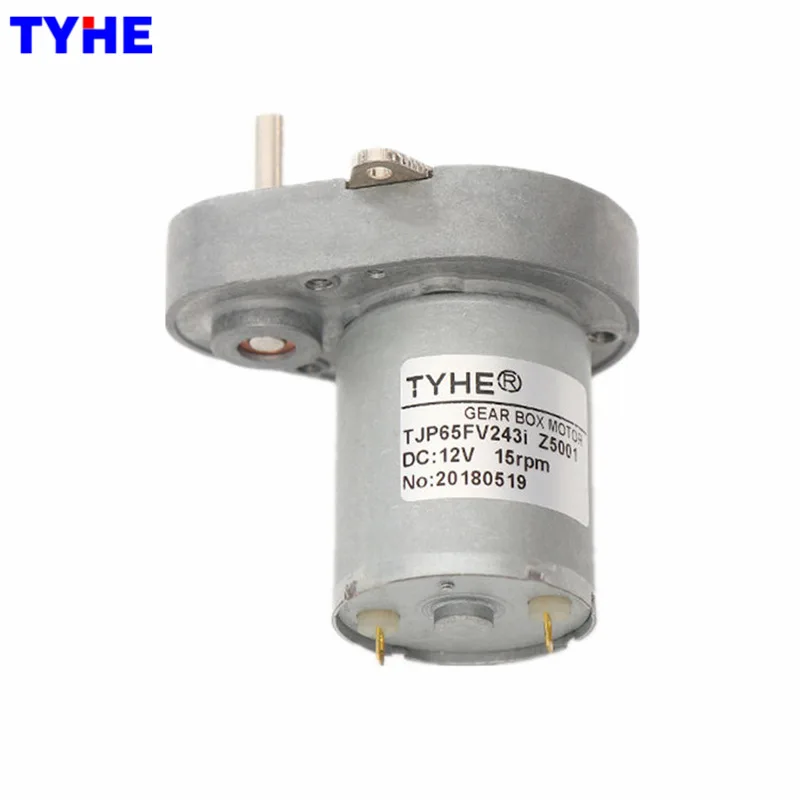 

TJP65FV DC deceleration motor 12v24v feeder 65mm miniature deceleration box intelligent vending machine moto