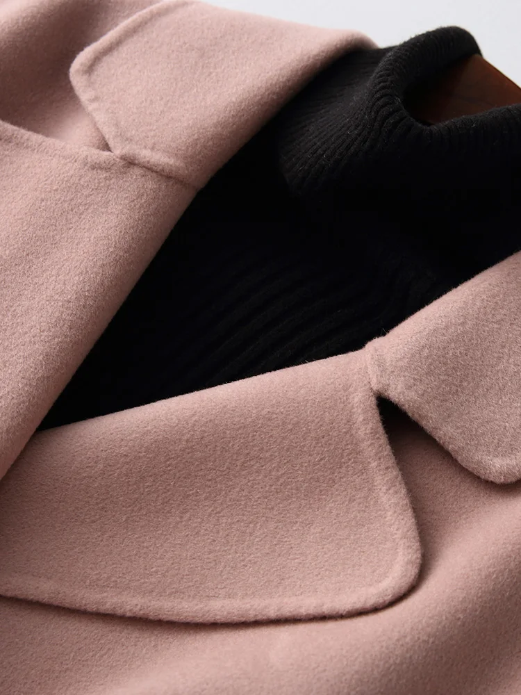 Double Rose Mujer Nouveau Court Femmes Z0053 Printemps Laine Invierno Abrigos 2018 Occasionnel Veste Femelle Automne Manteau côté aIqEqH1nw