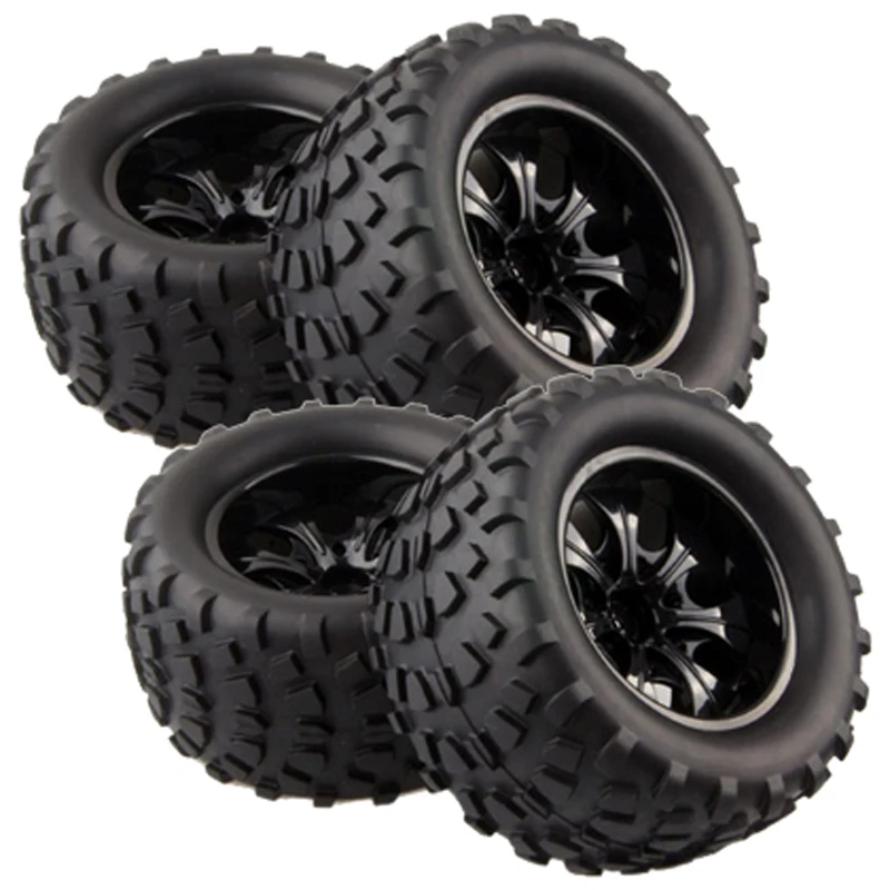 2 шт. дикий Monster Truck Покрышки обод колеса для 1/10 hex концентраторы 12 мм Весы RC автомобиль HSP Off Road 94111 94108 94188 Traxxas Tamiya HPI