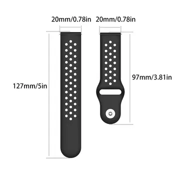 

For SUUNTO 20mm Silicone Replacement Wristband Comfortable Watch Strap 3 FITNESS Sports Smart Watch