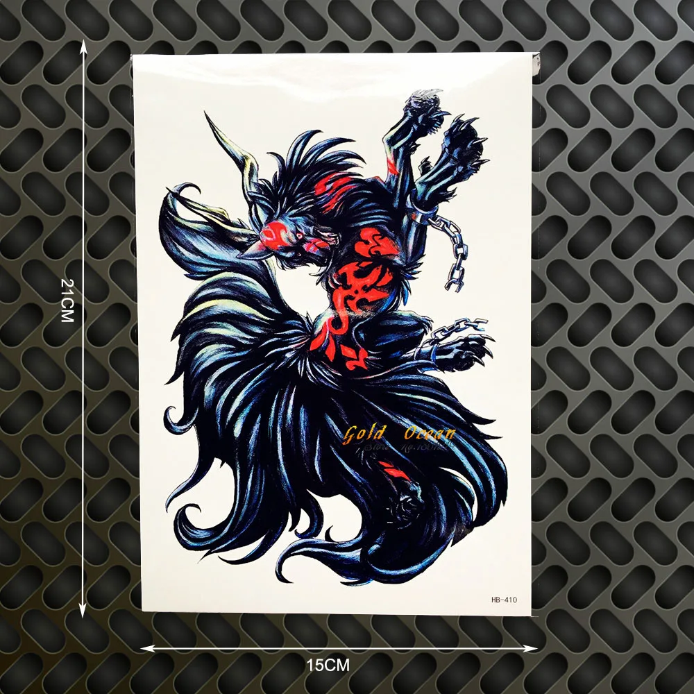 1 PC Rakasa Jahat Burung Seni Tubuh Arm Tattoo Tatouage Taty GHB 410