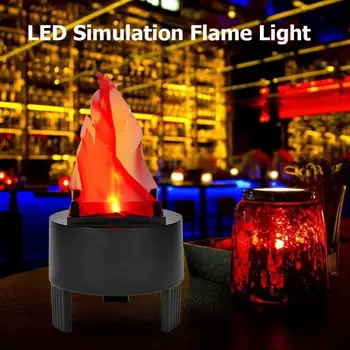 

LED Simulation Flame Light Vertical Electronic Brazier Lamp Stage Lights Flickering Emulation Decor Lamp Creative Fire Lights