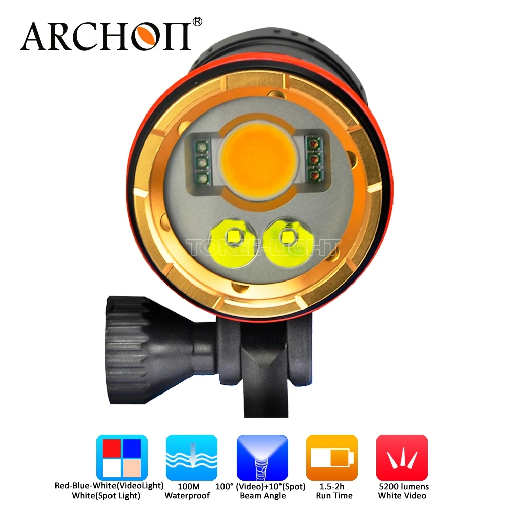 

Archon DM20 CREE LED 5200 Lumens Diving Video Spot Flashlight Torch Underwater Photographing
