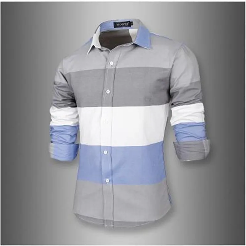 

2017 Men's Fashion Men Shirt Fantasy sew tide thin square collar dress with long sleeves men's shirts