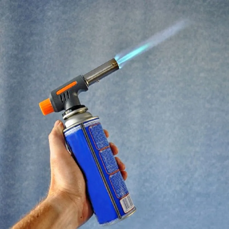 

Blow Torch Lighter Refillable Cooking Culinary Torch with Safety Lock Adjustable Flame Brazing Welding Camping Kitchen
