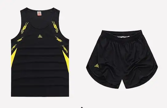 Новые мужские и женские баскетбольные майки для бега, набор парных униформ, комплекты спортивной одежды, дышащие Джерси, спортивный костюм на заказ - Цвет: 8307 black men