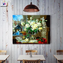 Картины маслом "сделай сам" состоит из чисел и цветов, а импрессионистские цветочные картины могут использоваться в качестве домашнего декора