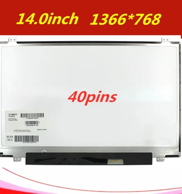 14,0 ''ЖК-экран для lenovo S40-70 Y480 Y470A Y400N S410P S435 U400 B490S G400S Y480N M490S дисплей ноутбука 1366*768