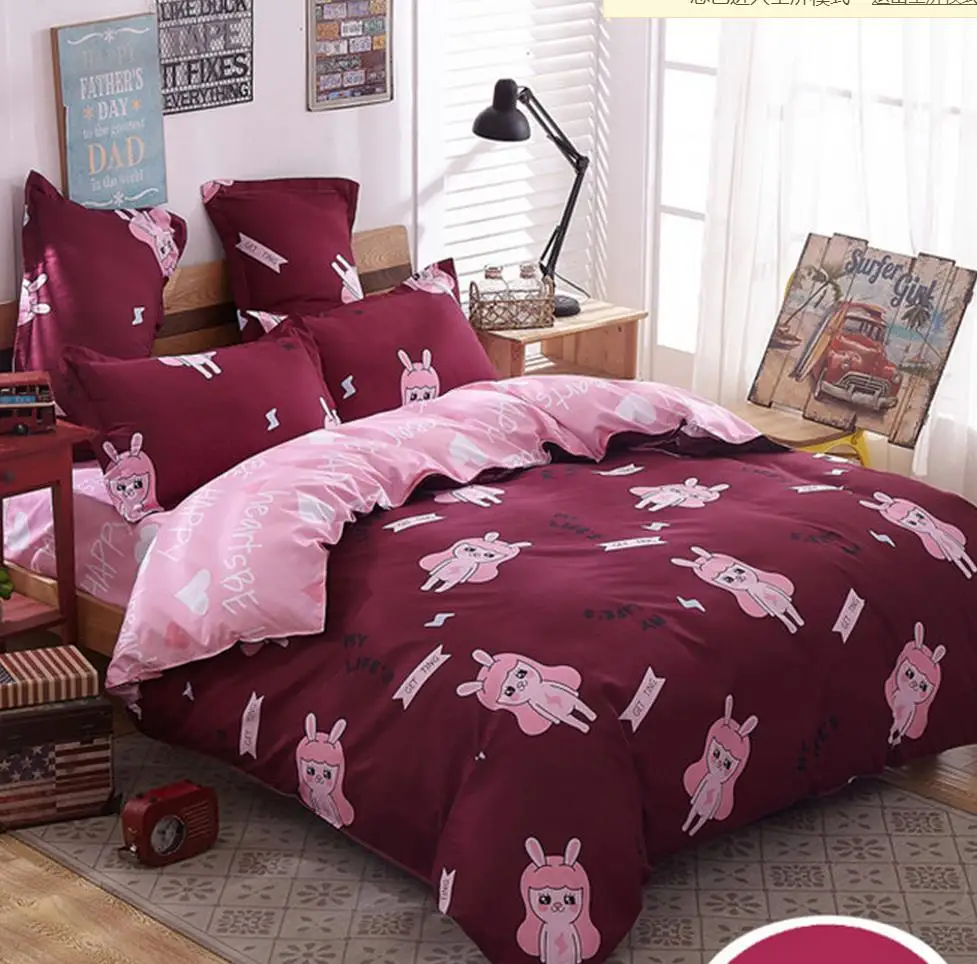 

Free shipping sailing 4pcs Contracted bedding textile pillowcase Bedding bag The sheets grinding Mao Chun color single shee