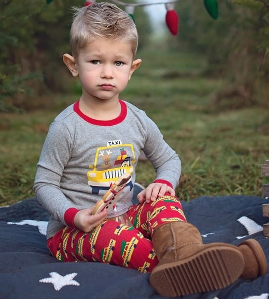 

2Pcs Toddler Kids Boy Long Sleeve Top and Pants Set Christmas Clothes Tracksuit