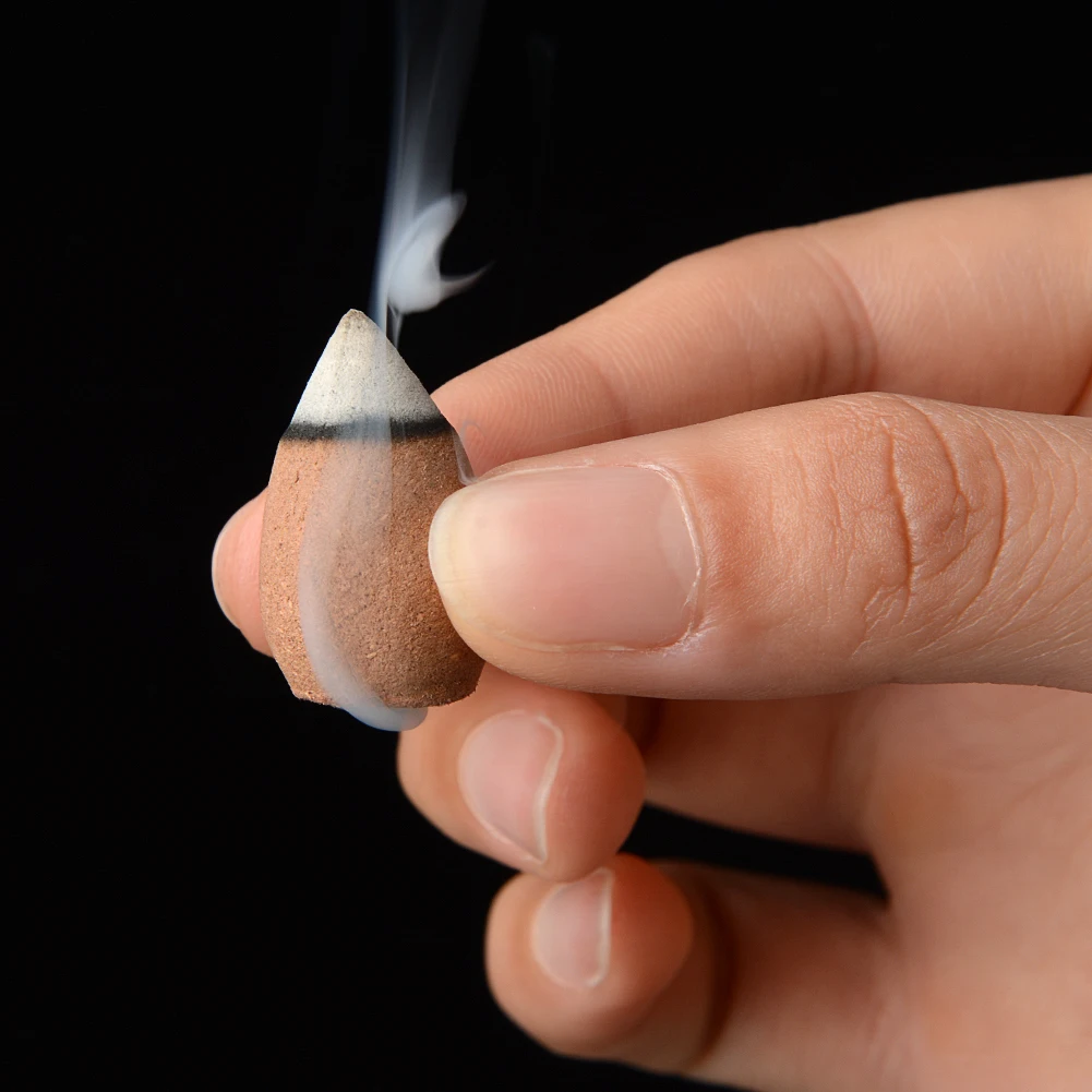 как зажигать конусы. Sun flower incense cones. горящие ароматические палочки. рожок с лампочкой. керамическая курильница.