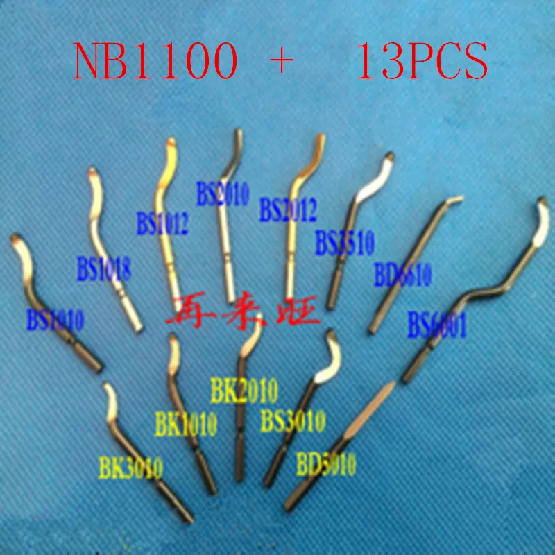 Высокое качество обрезки, 1 шт. обрезки устройство, скребок Ручка заусенцев, NB1100 пластик нержавеющая сталь, скребок, 13 шт