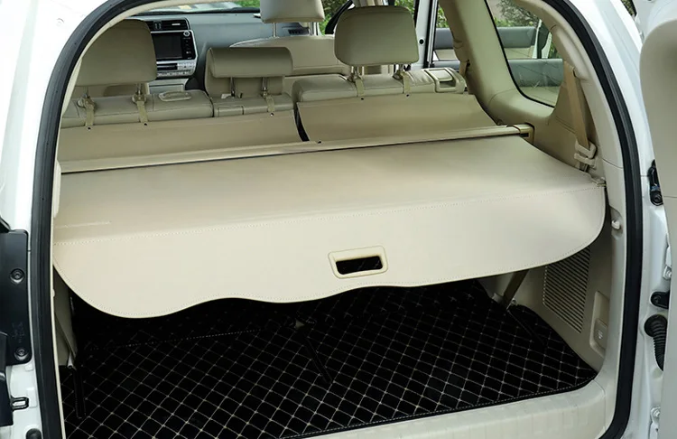 Для TOYOTA Land Cruiser Prado J150 2010- алюминиевый+ брезентовый задний Чехол для багажника, защитный экран