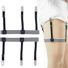 Для мужчин s Модные эластичные регулируемые подтяжки остается подвязки Для мужчин деловой костюм подтяжки для носков держатели рубашки подвернуть tirantes Hombre