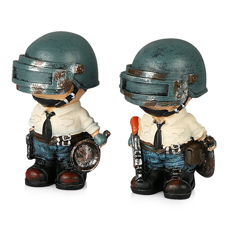  Car Cute Resin Doll PUBG Playerunknowns Battlegrounds Ornament Automotive Interior Soldier Dash boa