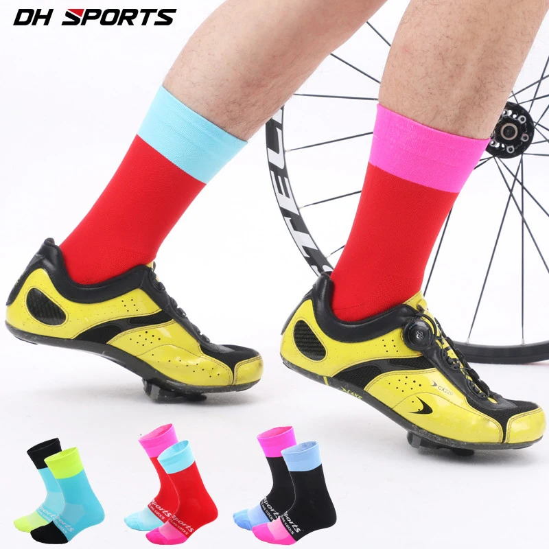 DH SPORTS 2018 Professional Men Women Cycling Socks Road Bicycle Bike