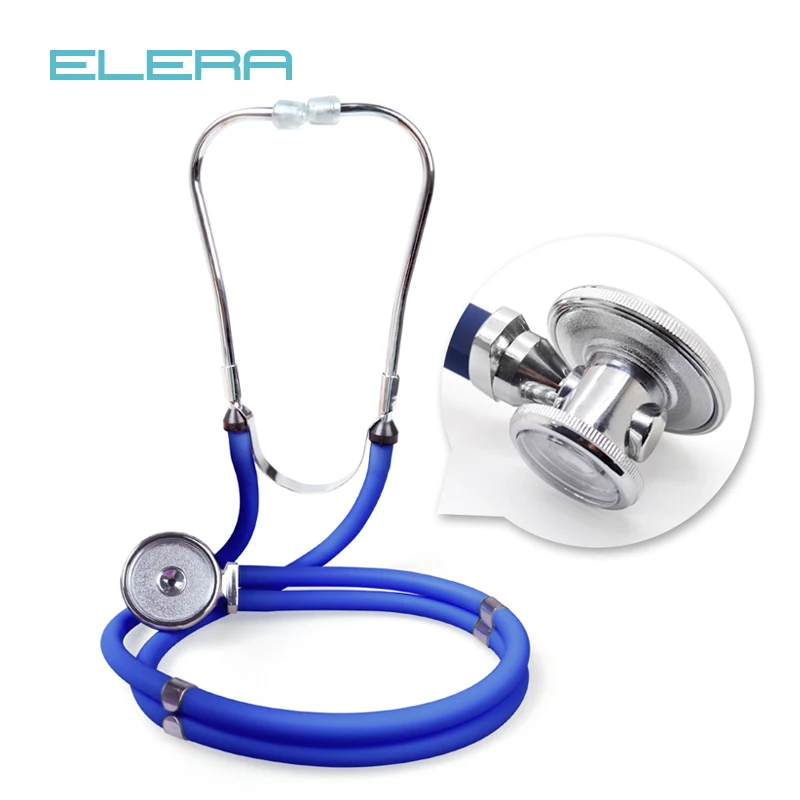 

Professional medical high quality portable double head stethoscope doctor health supplies function colorful free shipping