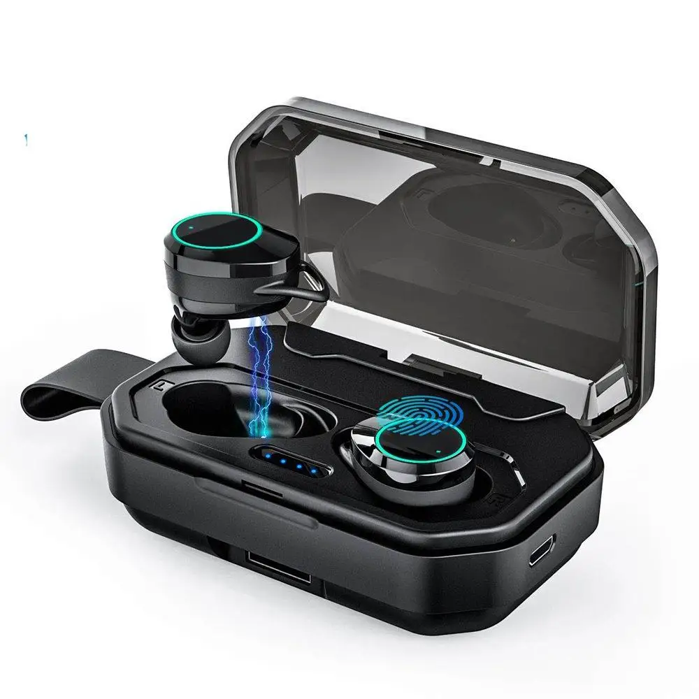 

X6 TWS Earbuds IPX7 Bluetooth V5.0 earphone 4H Playtime Earbuds Stereo In-ear Earphone With Charging base 3000 mAh