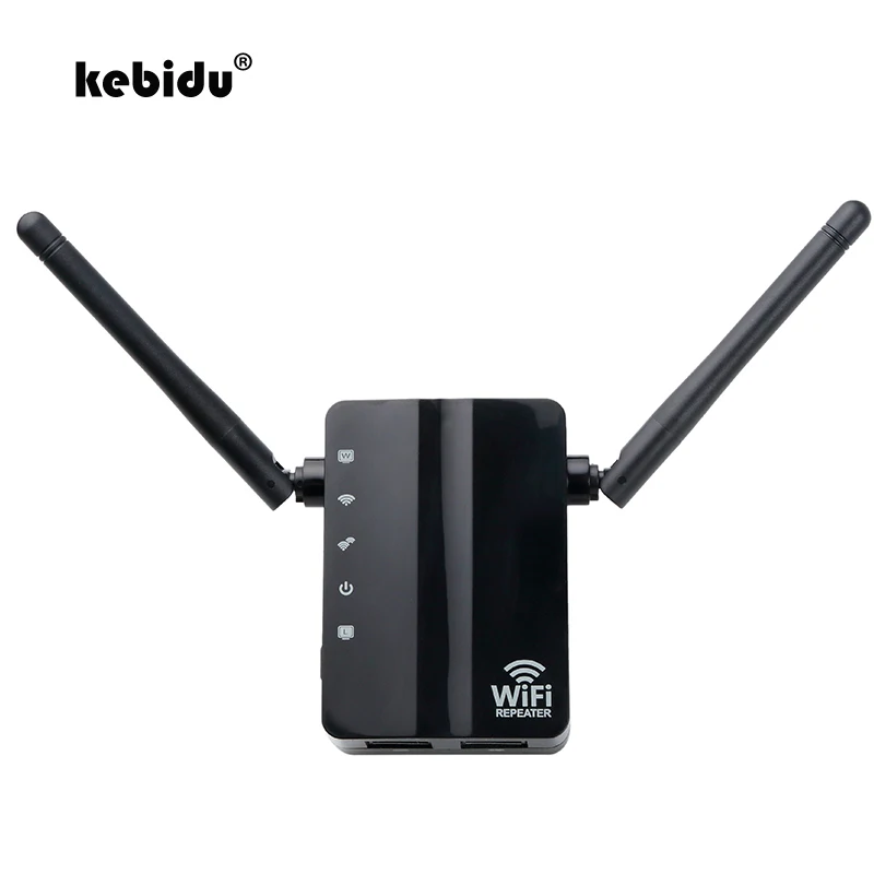 Беспроводной мини ретранслятор kebidu N300 300 Мбит/с Wi fi репитер с 2 внешними антеннами
