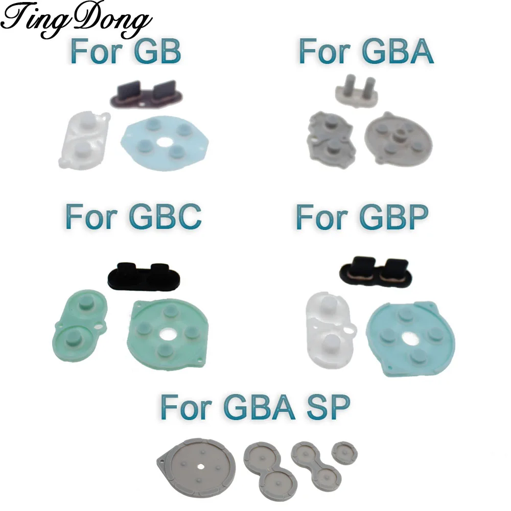 

5sets For GB GBP GBA SP Conductive Rubber Silicone Pads Buttons For GameBoy Color GBC Console