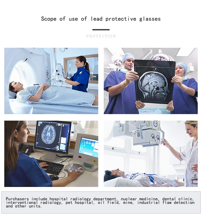 INSAHO 0,5 mmpb рентгеновские защитные свинцовые очки, используемые в радиологии больницы