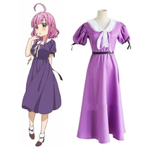 Cosplay Onsen Gakkou Gurashi! escuela-Live! Megumi Sakura Cosplay Púrpura Vestido