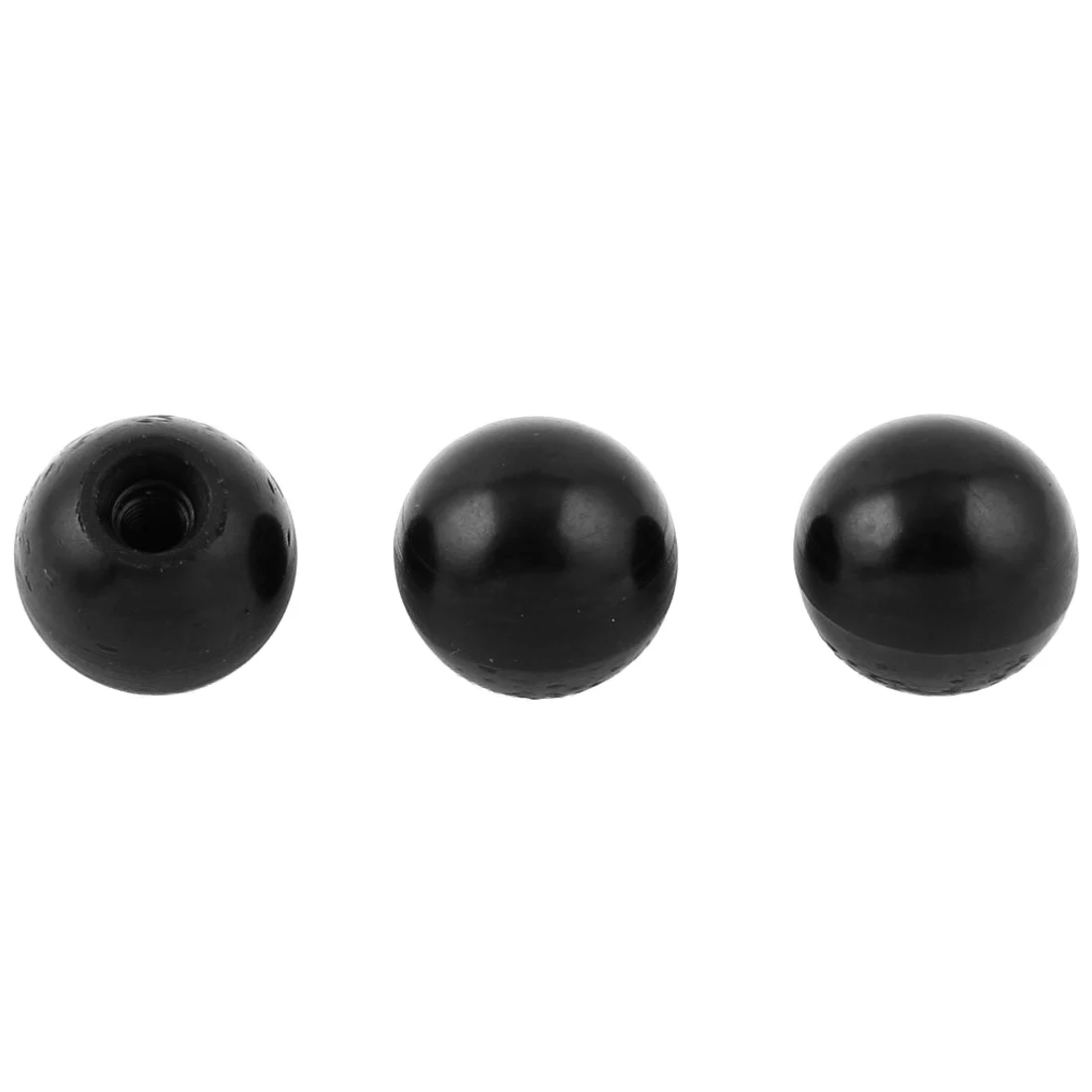 

3pcs Plastic M5 * 12mm Thread Round Ball Handle Knob 20mm Diameter Black