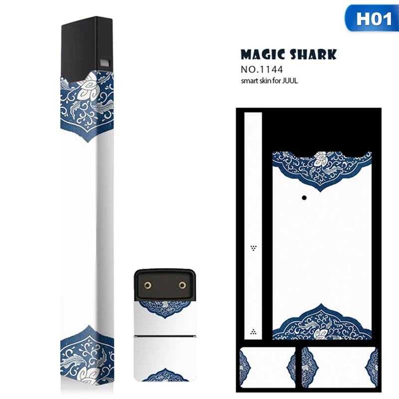 Модная Magicshark наклейка для Juul 10 шаблон 2.5D стерео пленка 3м клейкая печатная
