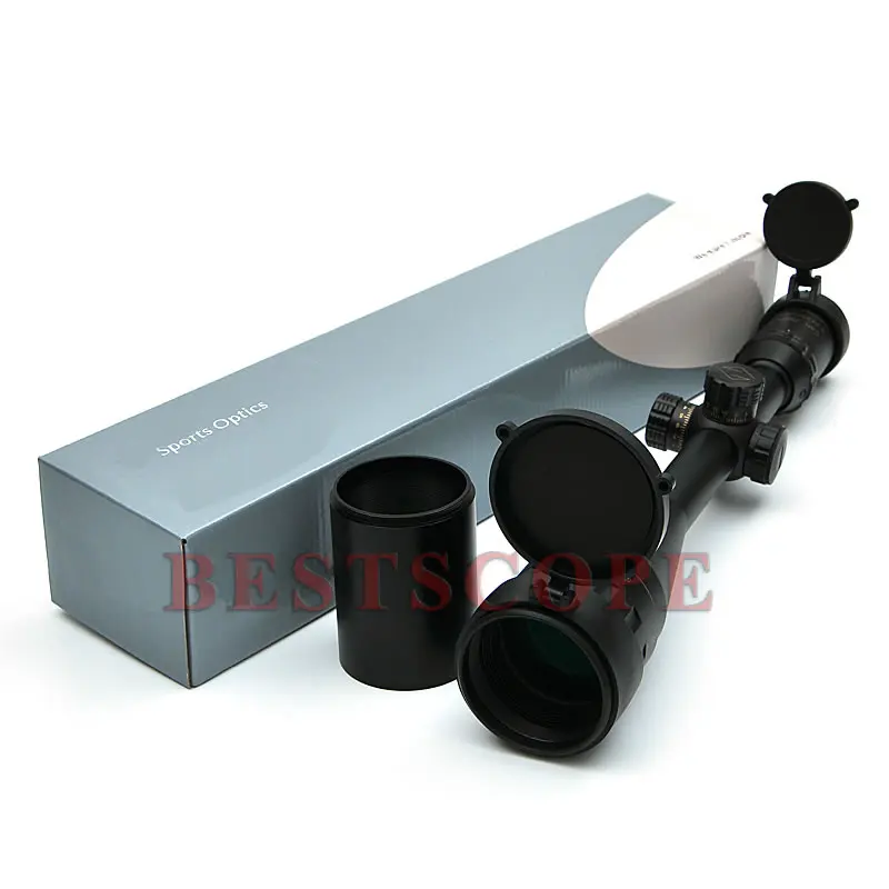 Hunting 6-24X50 Golden Marking Optics Riflescope Red And Green Retical Fiber Optic Sight Scope Rifle Hunting Scope