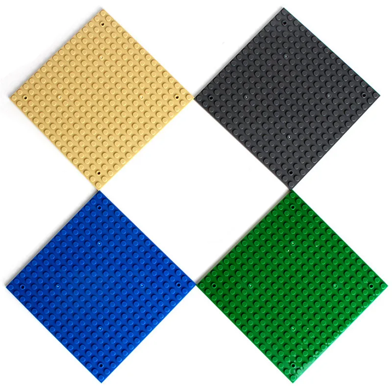 16*16 Dots Base Plate For Small Bricks Baseplate Board LegoINGLs City DIY Building Blocks Sets Parts Baseboard Toys For Children