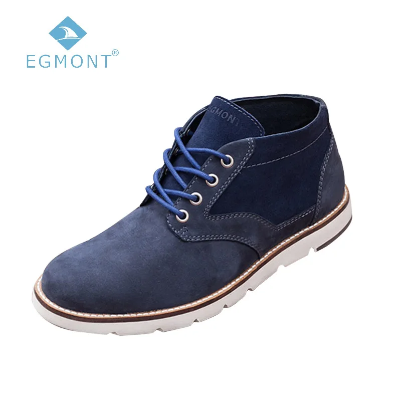 

Spring Summer EG-83 Blue Navy High Shaft Vintage Mens Casual Shoes Loafers Genuine Leather Handmade Comfortable Breathable