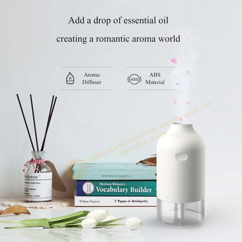 

30ml/H Pureness Air Humidifier Simple Bottle USB Aroma Diffuser Household Mute Essential Oil Diffuser Desktop Air Purifie