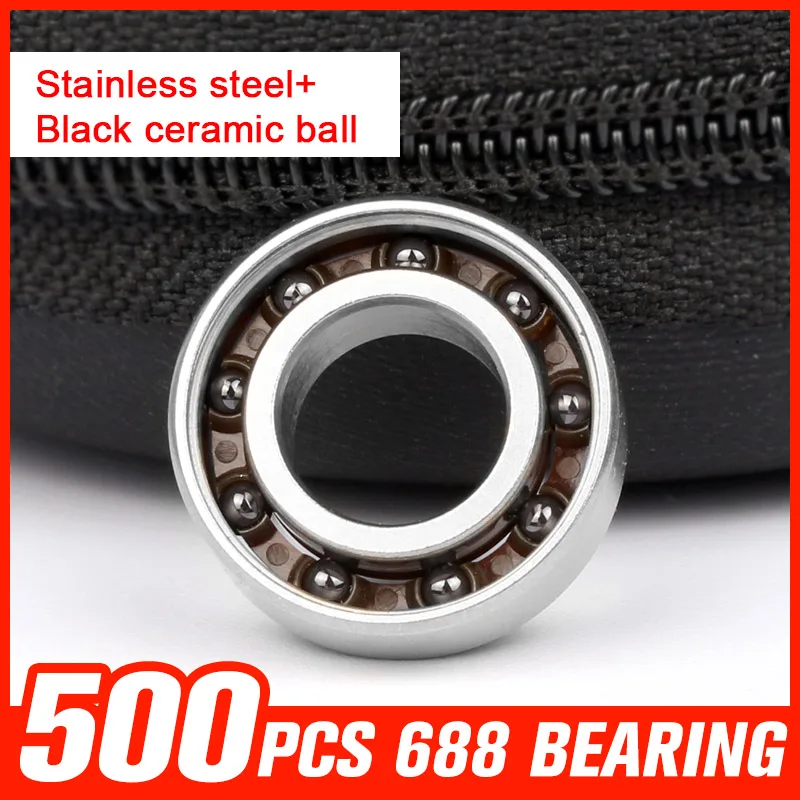 

500pcs Stainless Steel Bearings 688 Bearings For Skating Drift Board Curing Machine Fidget Spinner Shaft Tool Accessories