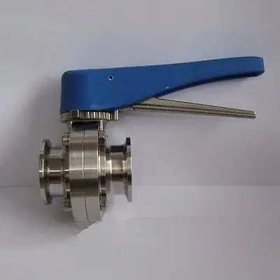 1,7" 45 мм SS304 Нержавеющая сталь санитарно Tri зажим клапан-бабочка пива