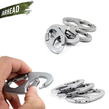 Многофункциональный портативный карабин стопорный крюк из алюминиевого сплава с двойными воротами для путешествий на открытом воздухе альпинистская пряжка