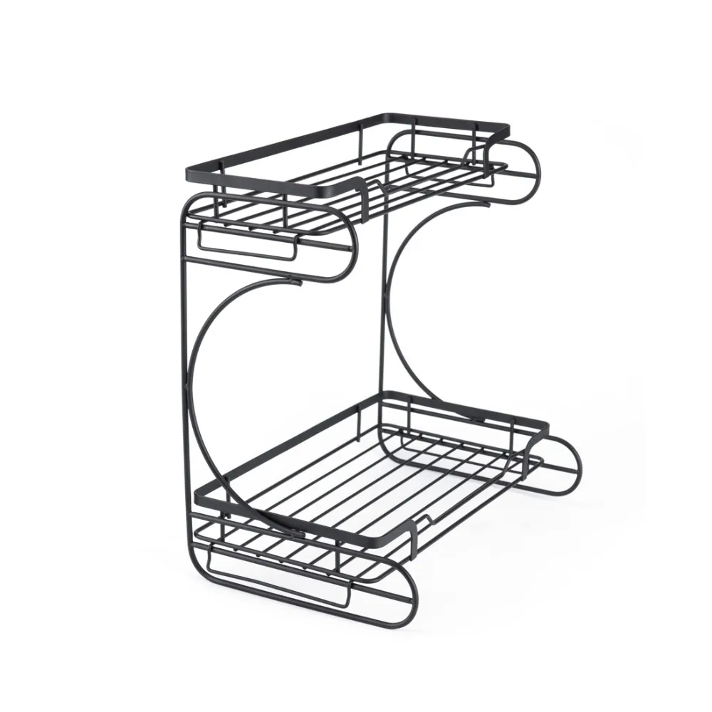 Кухонная полка для специи, приправы для хранения бутылок, органайзер, держатели, двухслойная витрина