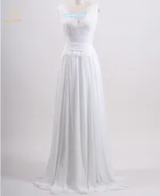 2018 Newest Luxury White Ivory Lace Chiffon Wedding Dresses Appliques Bridal Gowns Robe De Mariee Vestido De Novia QA1400