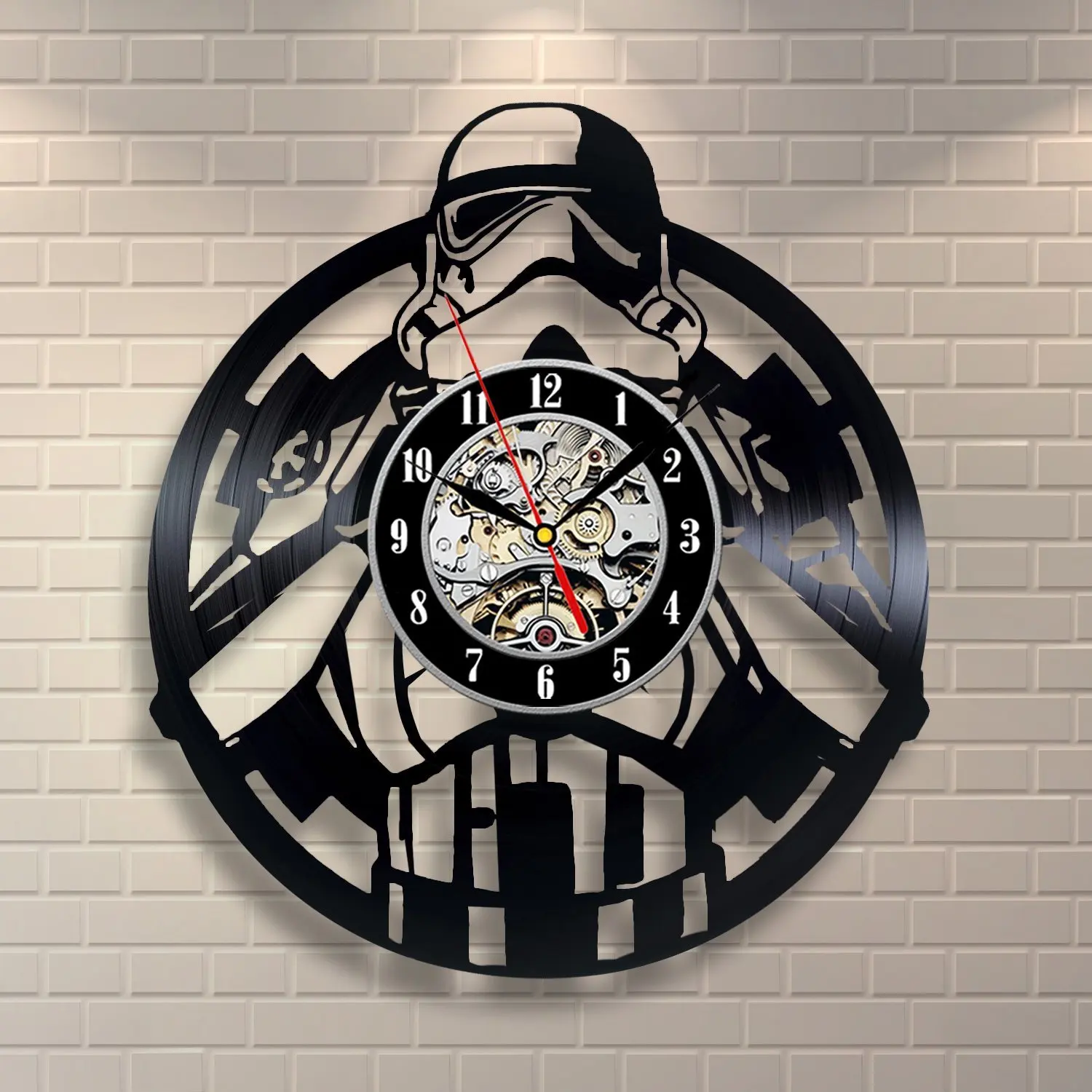 Star Wars Wall Clock Vintage Modern Design Creative 3D Stickers Hanging