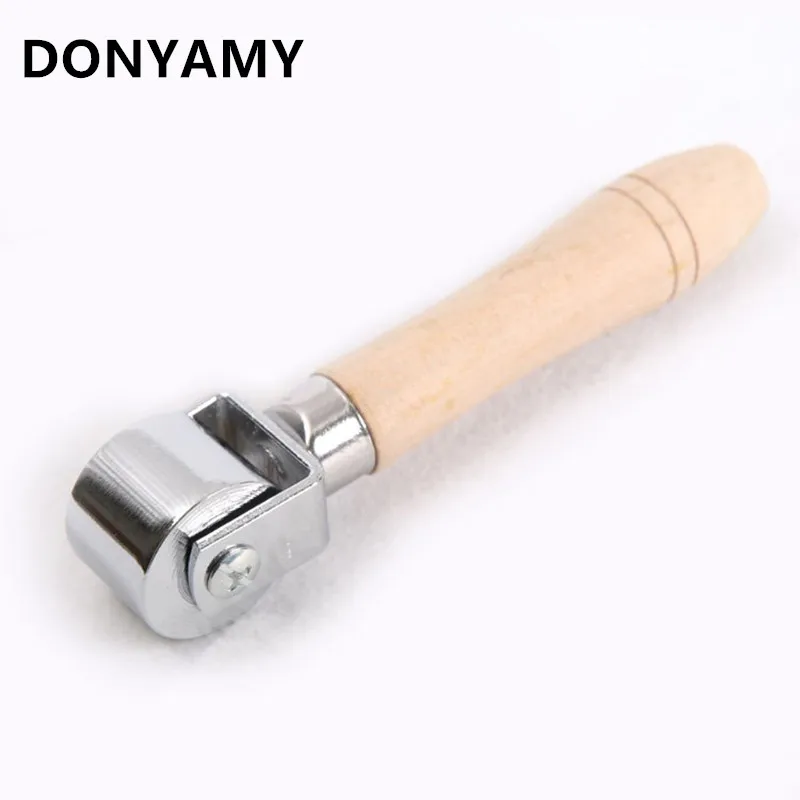 

DONYAMY 1PCS 26MM DIY Handmade Crafts Cowhide Leather Tool Roller Leather Blankholder Platen Tools For DIY Crafts