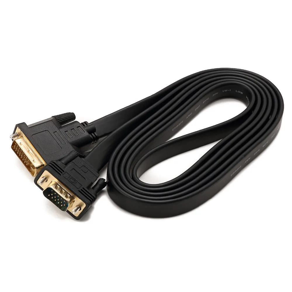 2017 2 м DVI к VGA M/M D 24 + 1 Совместимость I 5 адаптер Встроенный чип DVD разъем PS проектор
