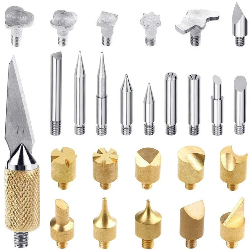 

Newly 37 Pcs/Set Electric Soldering Iron Engraving Tools for Wood Embossing Pyrography XSD88