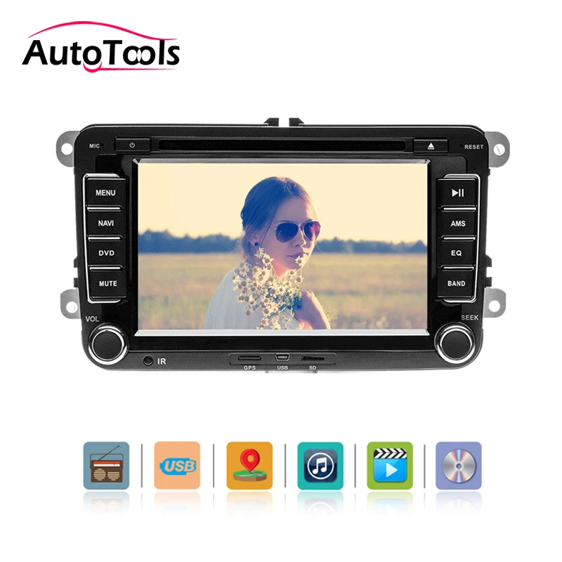 Discount 7 inch Car Multimedia player 2 Din Car DVD Rear View Mirror Monitor Camera Video Auto Parking Assistance Night Vision Reversing 0