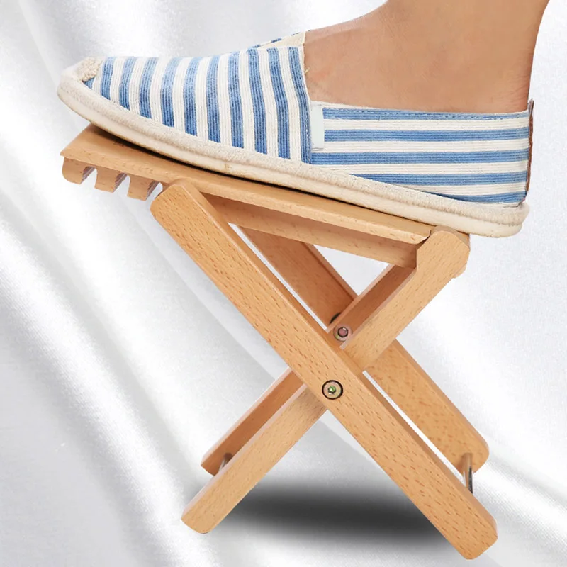 

Wooden Guitar Foot Rest Stand Stool Pedal Foldable Adjustable Height Accessory &T8