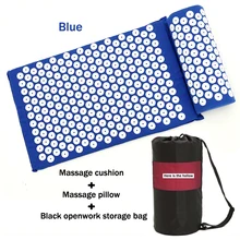 Yoga Mat Massager Pillow Foot Back Neck Massage Cushion Acupressure Mat Relieve Stress Pain Acupuncture Spike Yoga Mat Pin Pad portable massage cushion acupressure mat relieve stress pain acupuncture yoga mat pillow hip back body massager